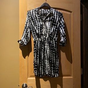 Silk shirt dress